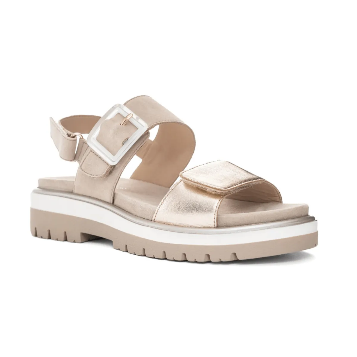 Ara Femme Marbella Sandal Cuir Métallisé