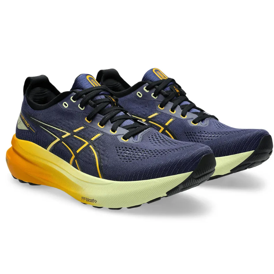 ASICS Chaussures de course Gel-Kayano 31 pour hommes en bleu indigo/gunmetal SS25
