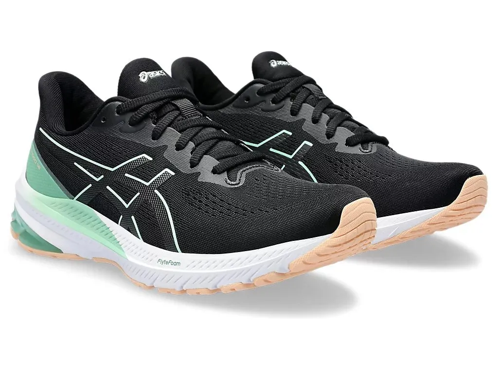 ASICS FEMMES GT 1000-12 CHAUSSURES NOIR/MENTHE