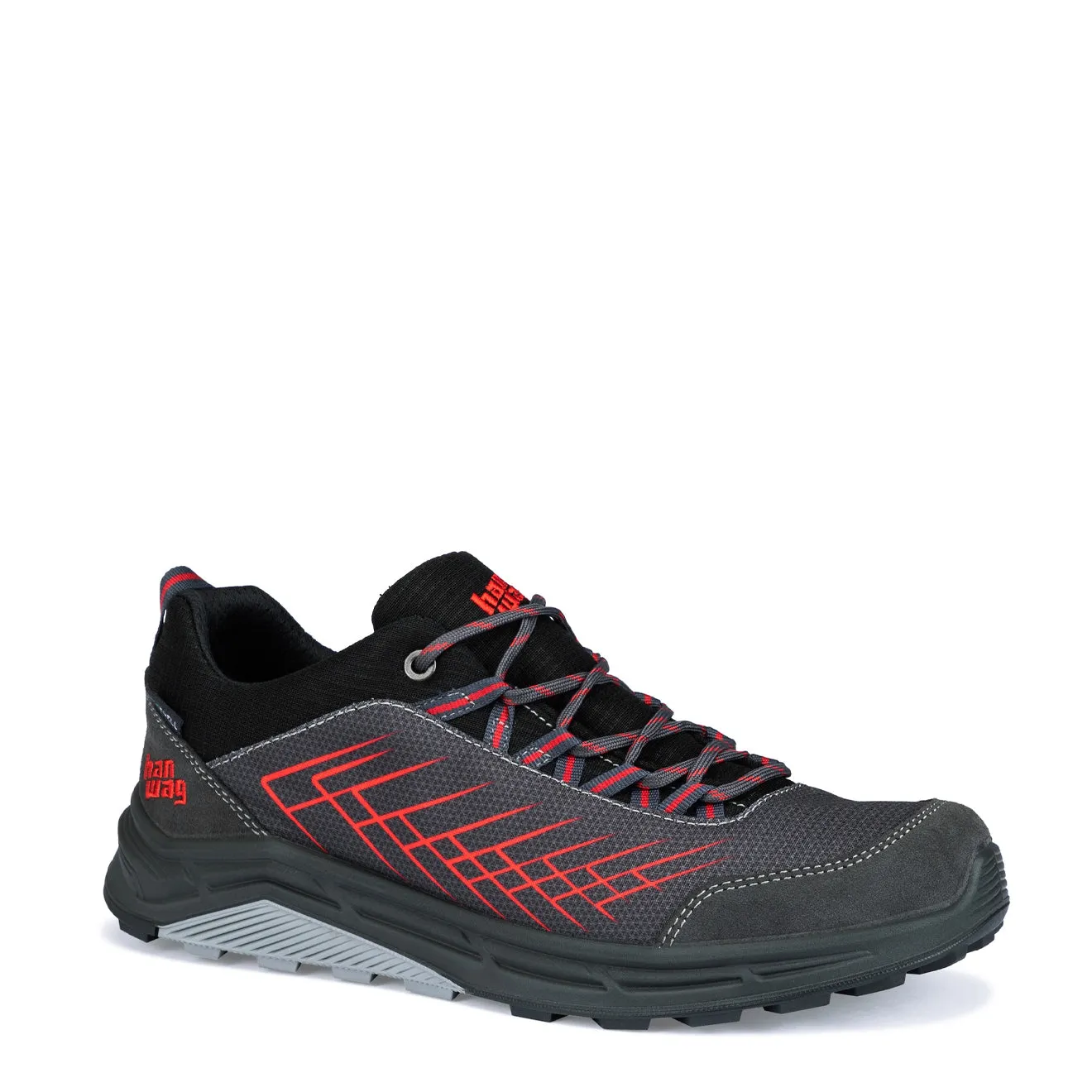 Chaussure basse Hanwag Coastline Asphalte / Rouge