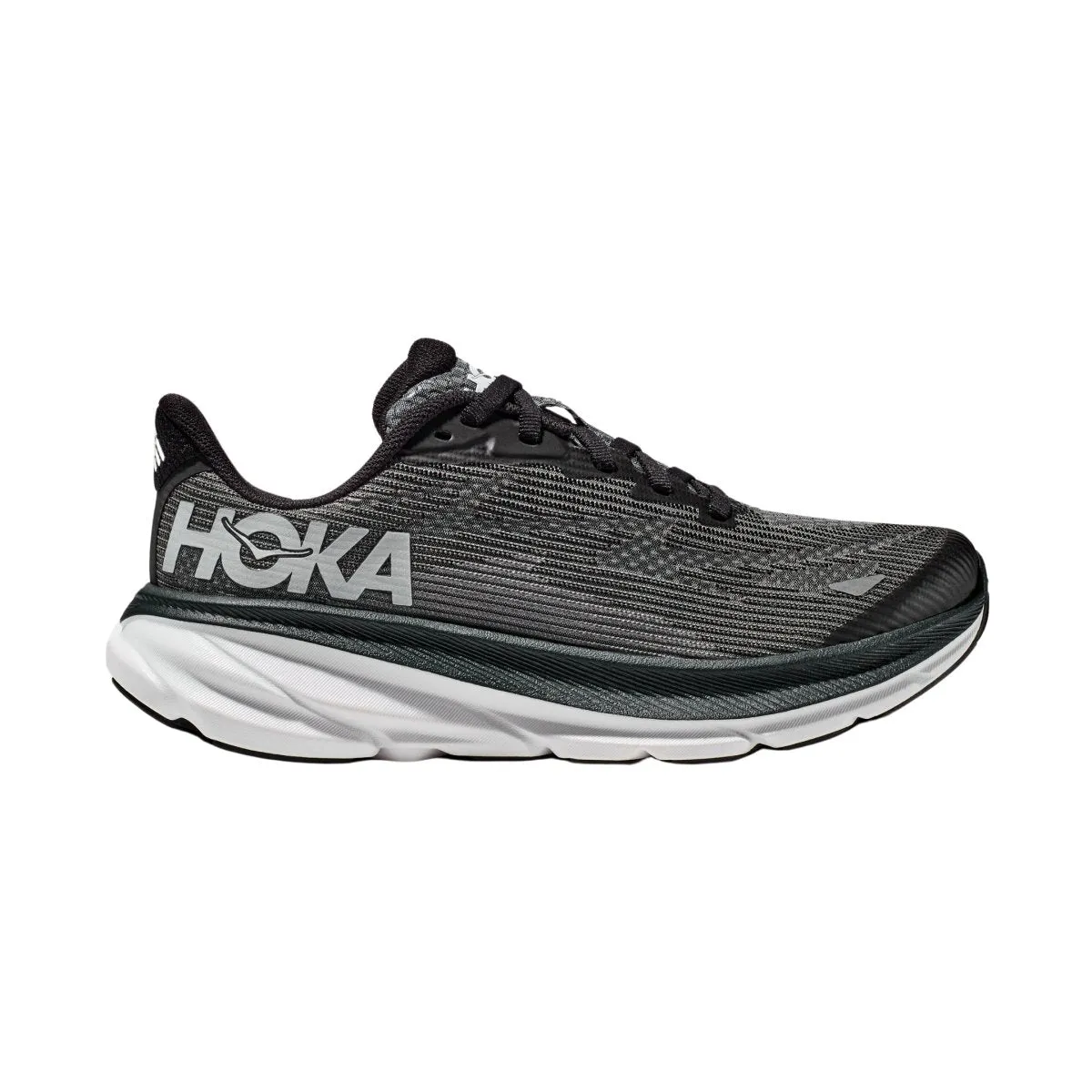 Hoka One One Enfant (École Primaire) Clifton 9 Noir/Blanc