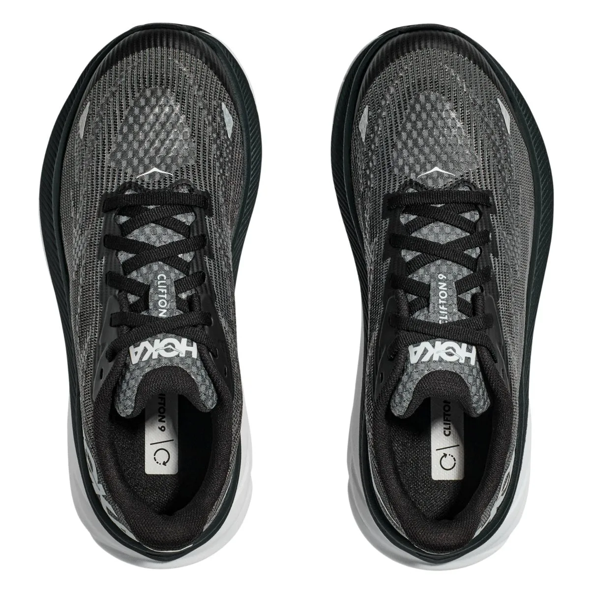 Hoka One One Enfant (École Primaire) Clifton 9 Noir/Blanc
