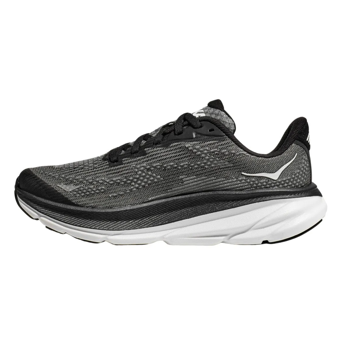 Hoka One One Enfant (École Primaire) Clifton 9 Noir/Blanc