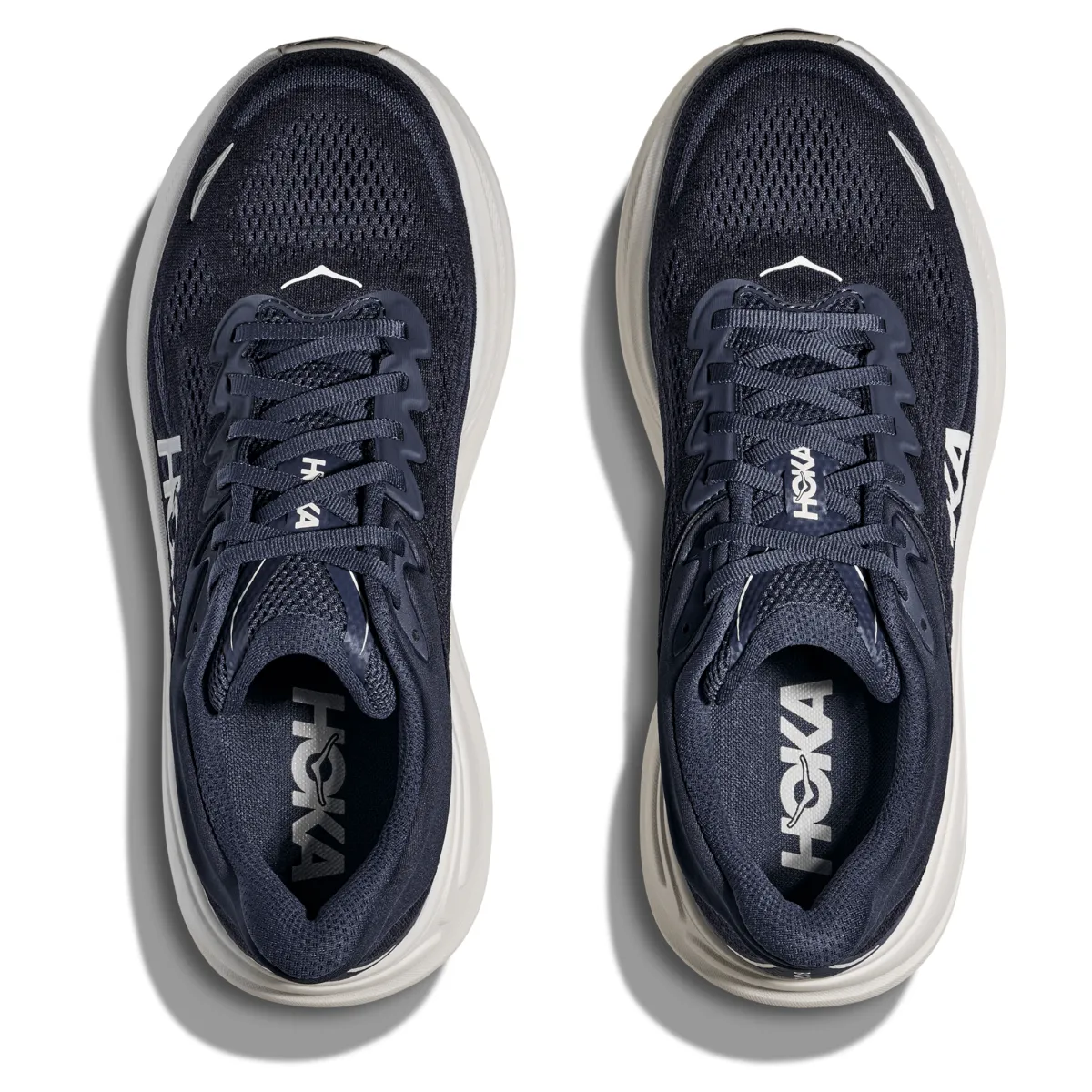 Hoka One One Bondi 9 pour Homme Bleu Université/Blanc