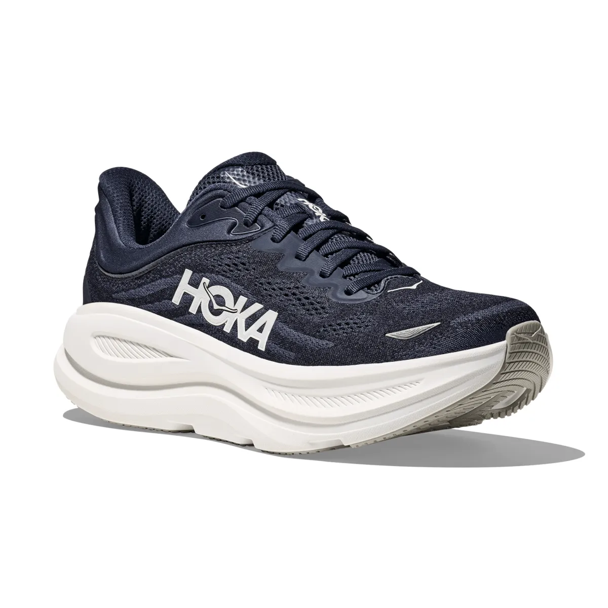 Hoka One One Bondi 9 pour Homme Bleu Université/Blanc