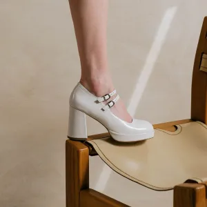 Chaussures pour Femme Jonak 088 - Vérité Cuir Brillant Écru