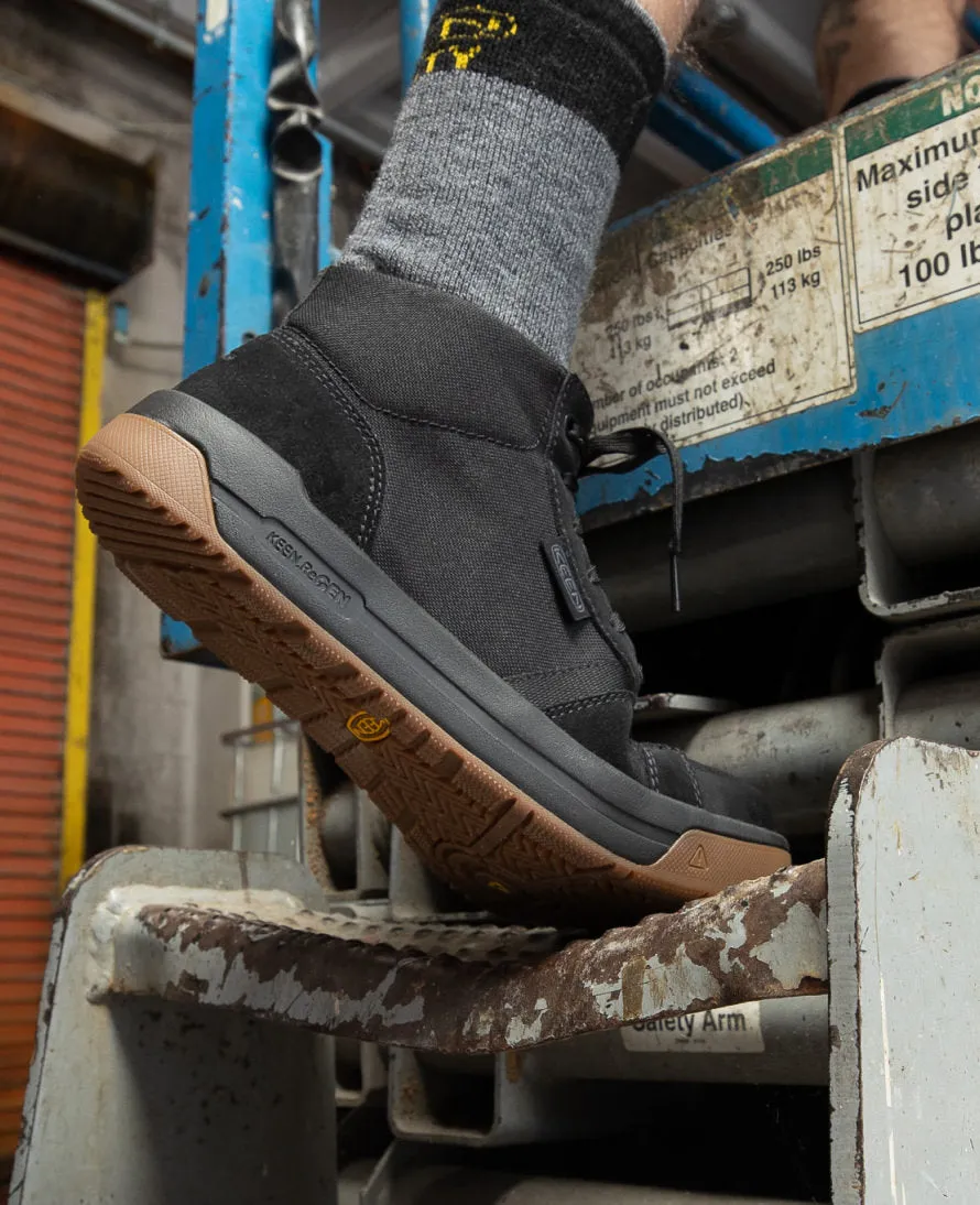 Chaussure de travail Kenton Mid pour homme (embout en carbone) | Noir/Gomme