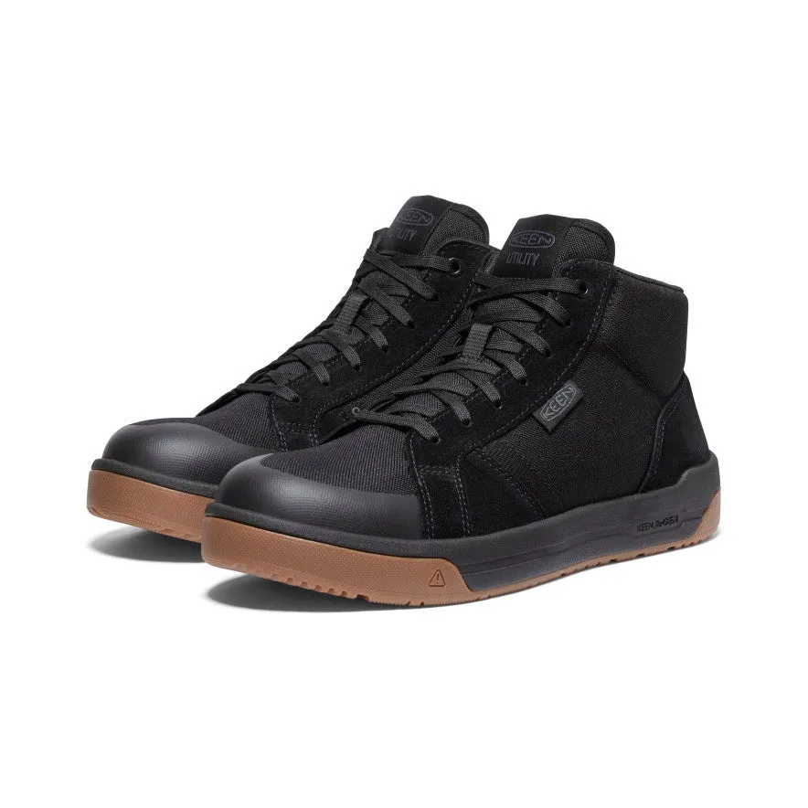 Chaussure de travail Kenton Mid pour homme (embout en carbone) | Noir/Gomme