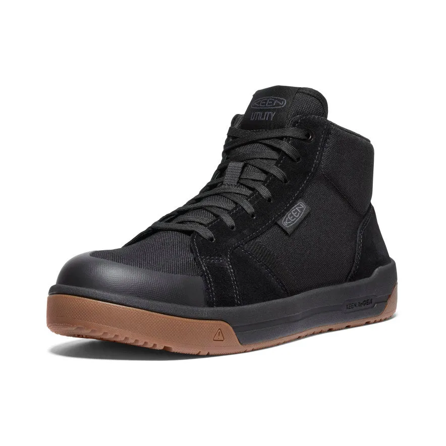 Chaussure de travail Kenton Mid pour homme (embout en carbone) | Noir/Gomme