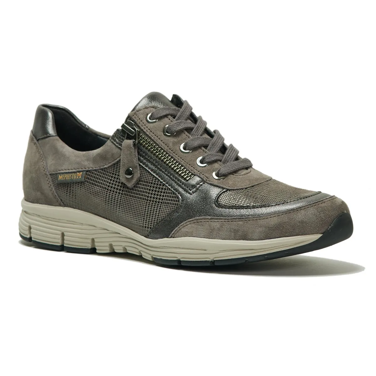 Mephisto Femme Ylona Taupe Foncé/Vichy
