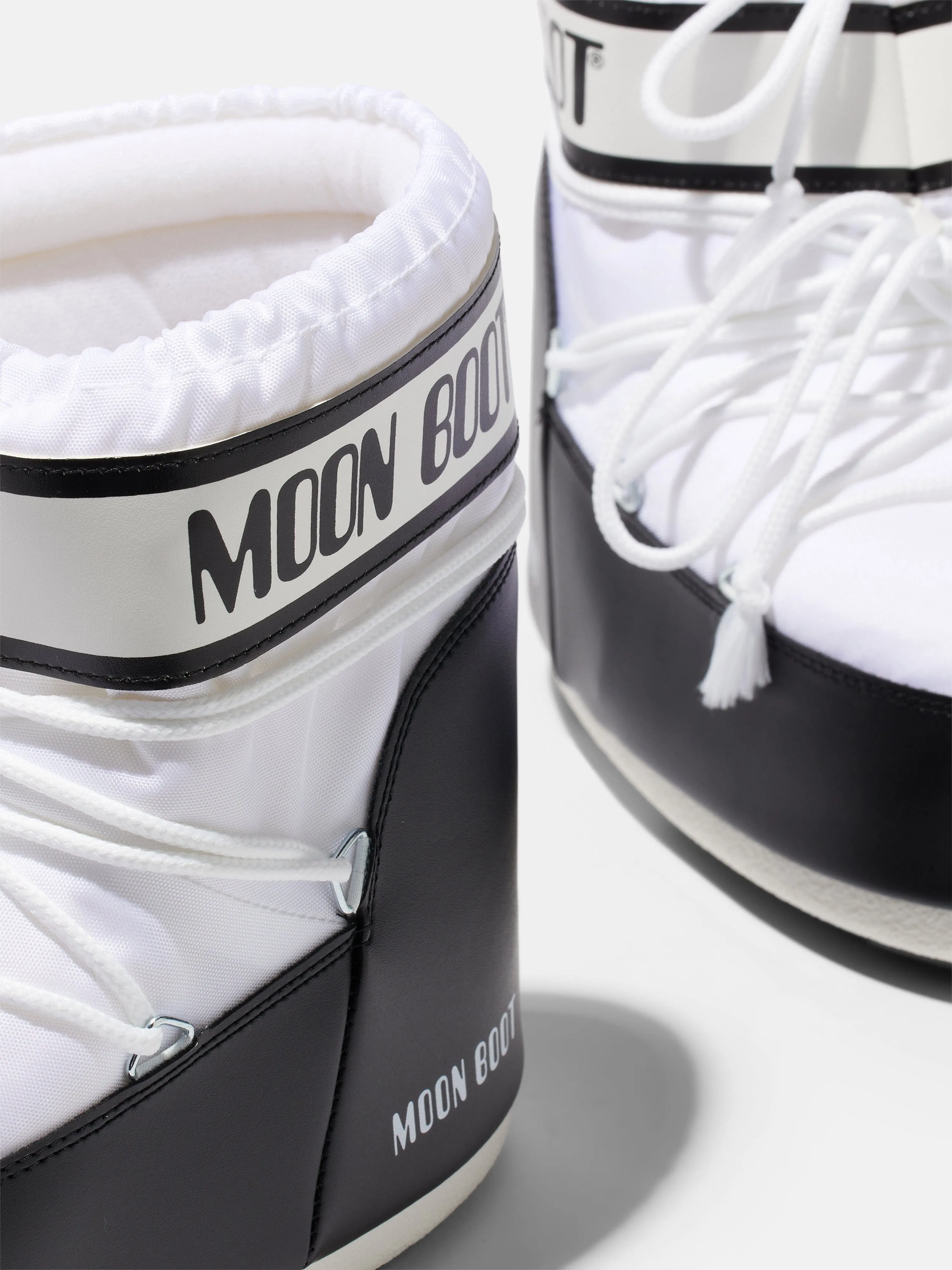 Moon Boot Kids Icon Bottes Basses en Blanc