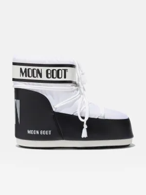 Moon Boot Kids Icon Bottes Basses en Blanc