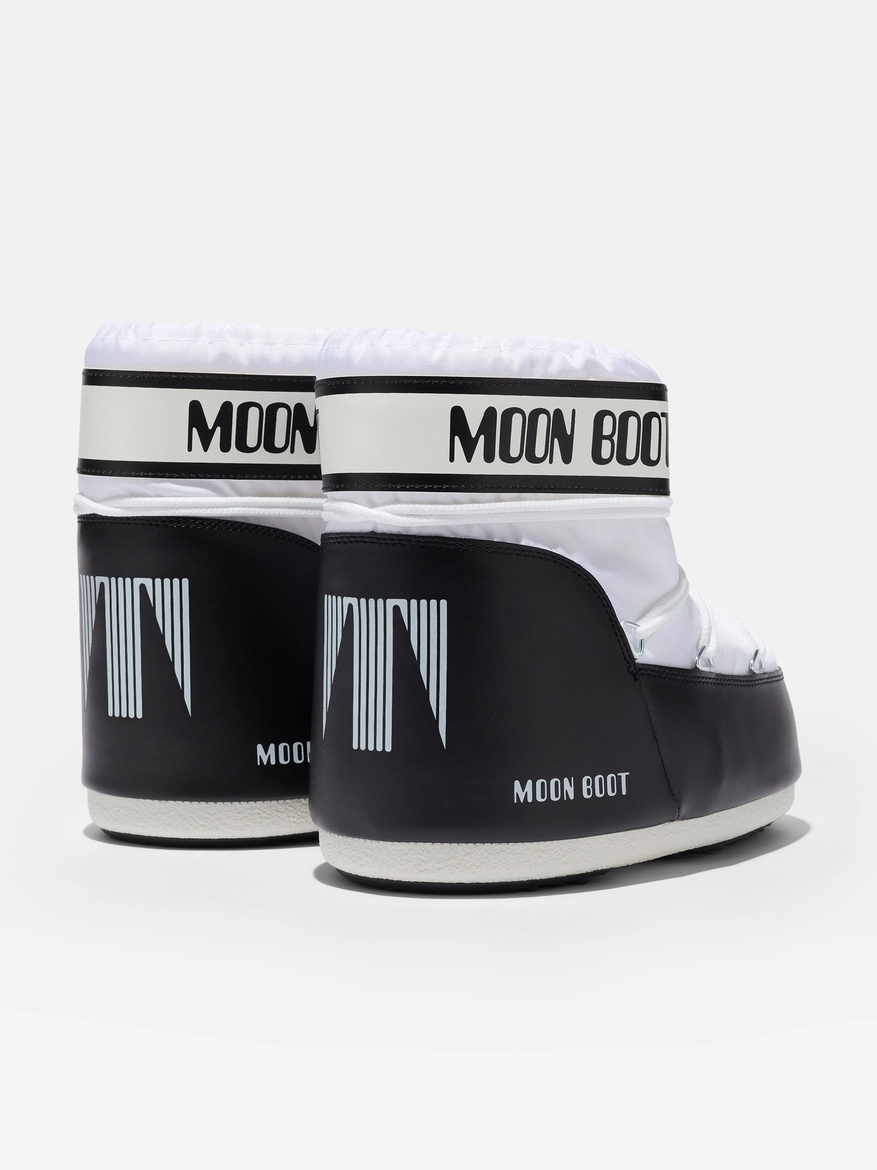 Moon Boot Kids Icon Bottes Basses en Blanc