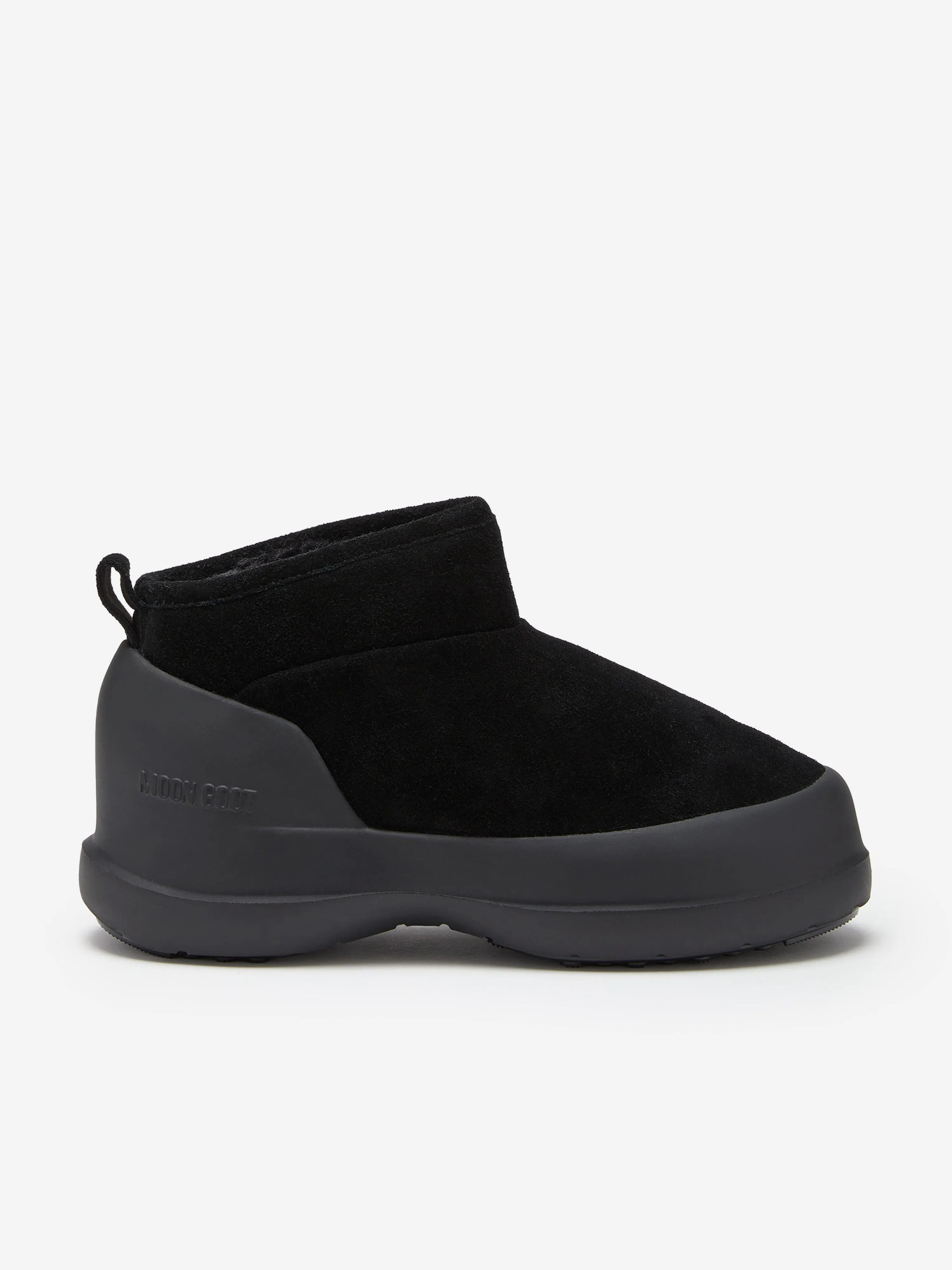 Moon Boot Kids Luna Bottines Basses en Suède Noir