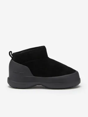 Moon Boot Kids Luna Bottines Basses en Suède Noir