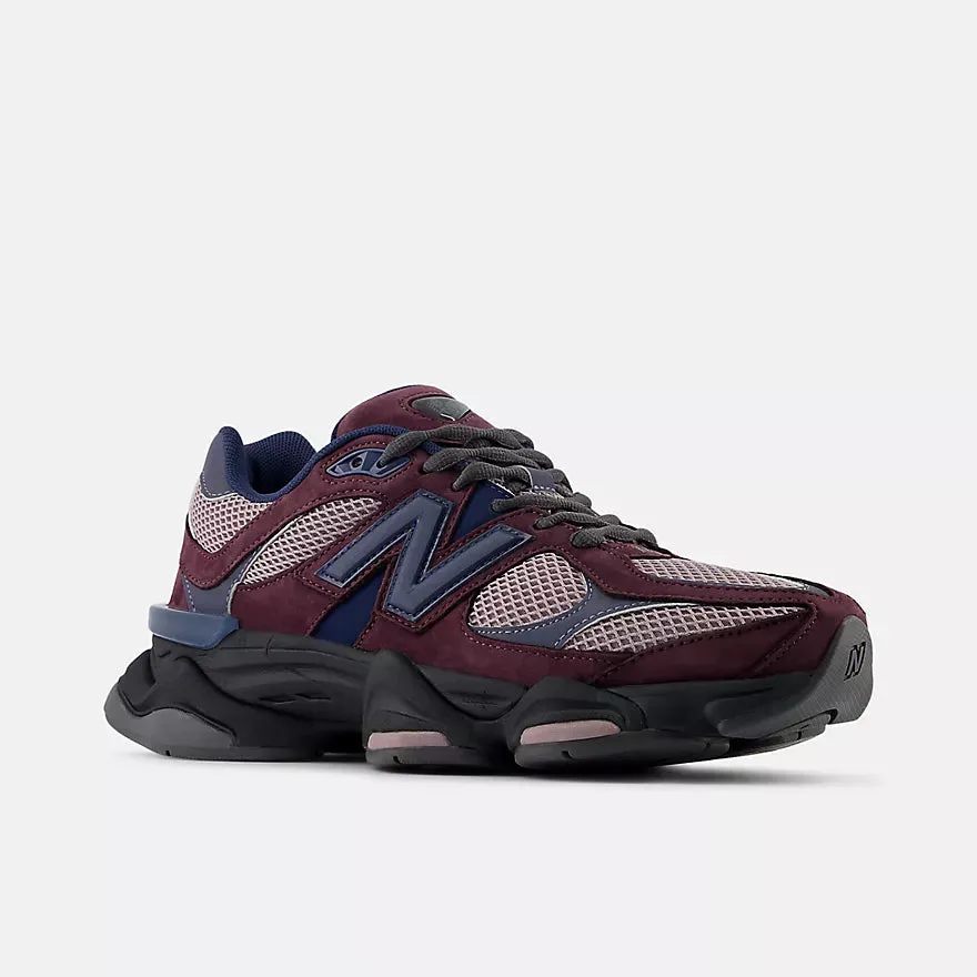 Chaussure New Balance 9060 pour Homme - Marron prune avec vin de glace et gris arctique foncé Chaussures New Balance