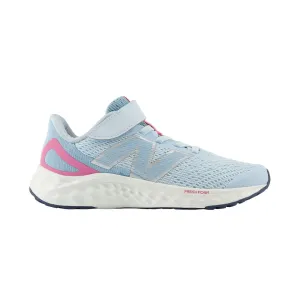 New Balance Fille (Préscolaire) Fresh Foam Arishi v4 PAARIYB4 Bleu Carrière/Rose Vif/Bleu Chrome