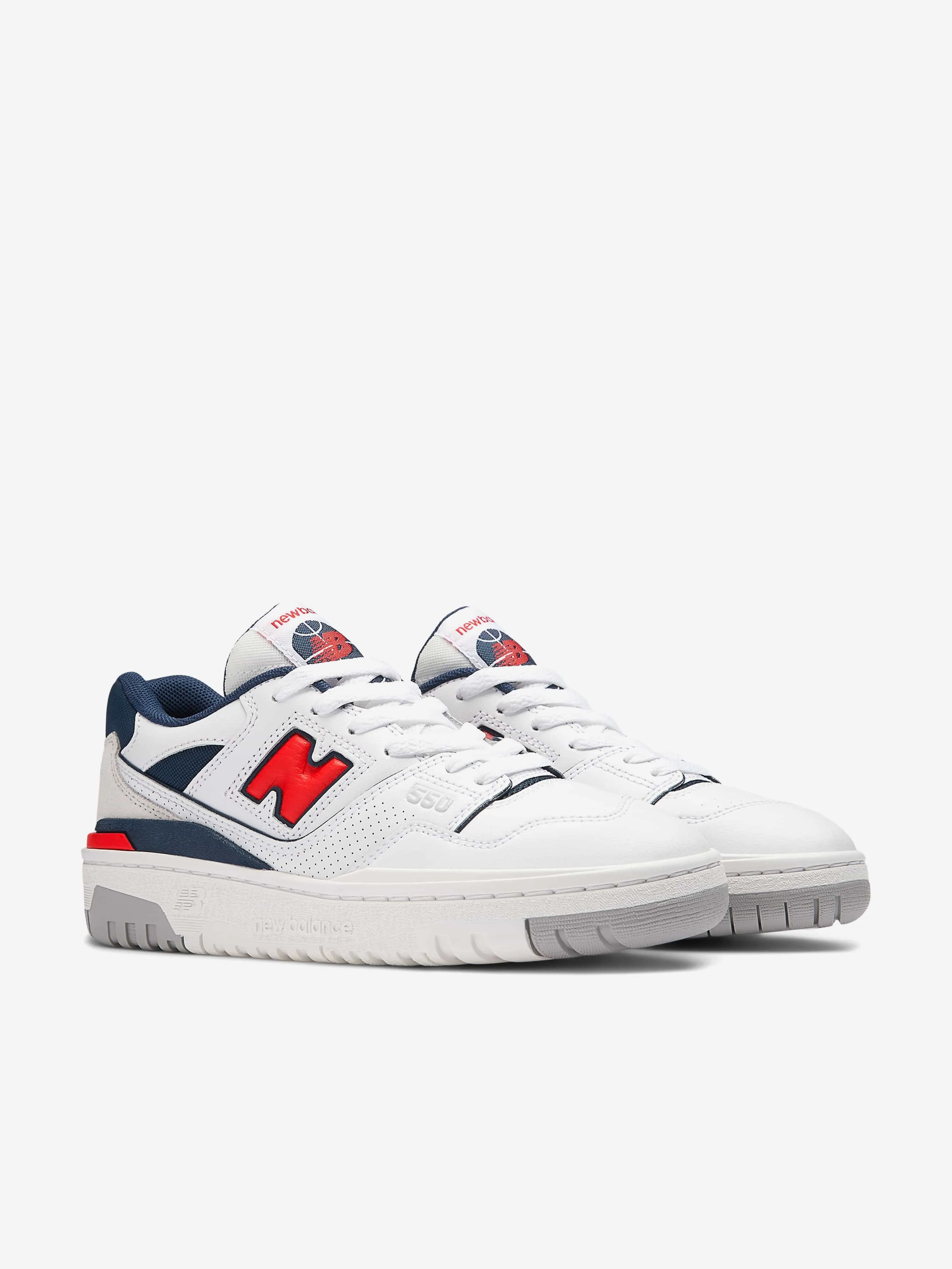 New Balance B550 pour Enfants en Blanc