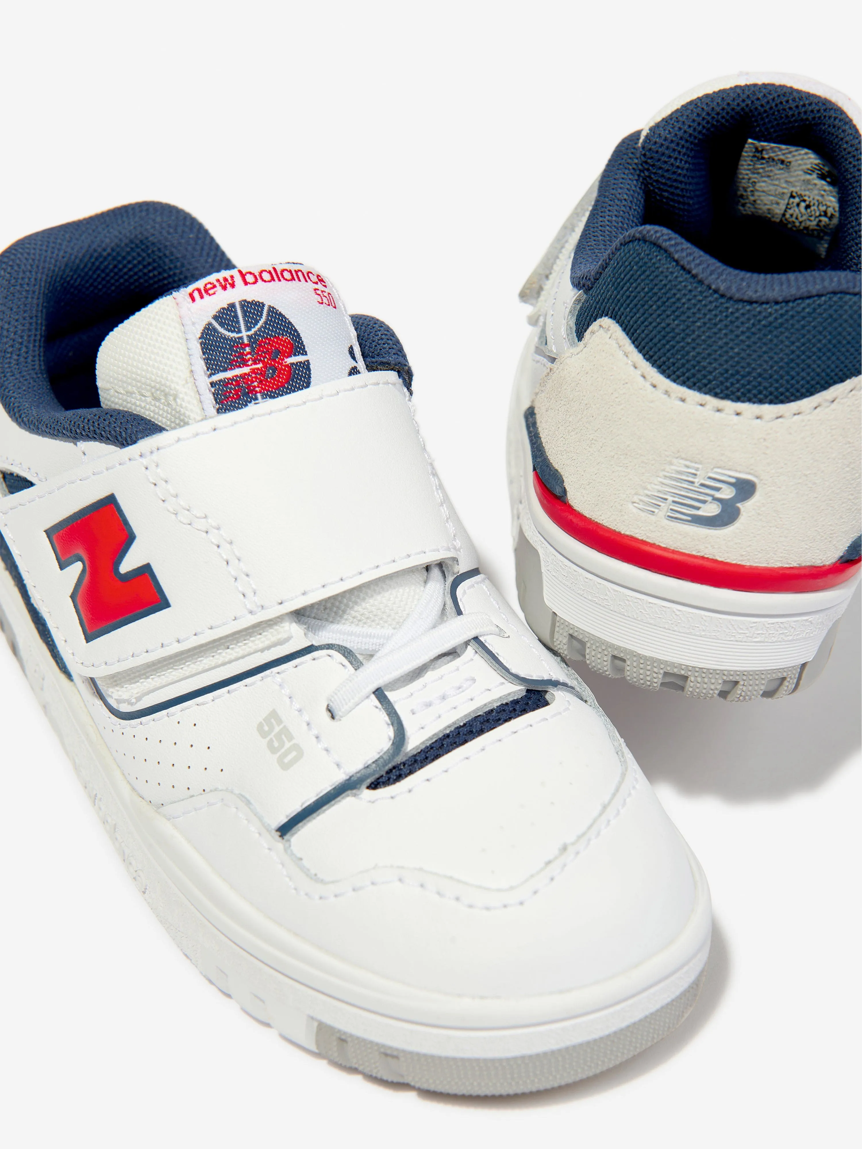 New Balance B550 pour Enfants en Blanc