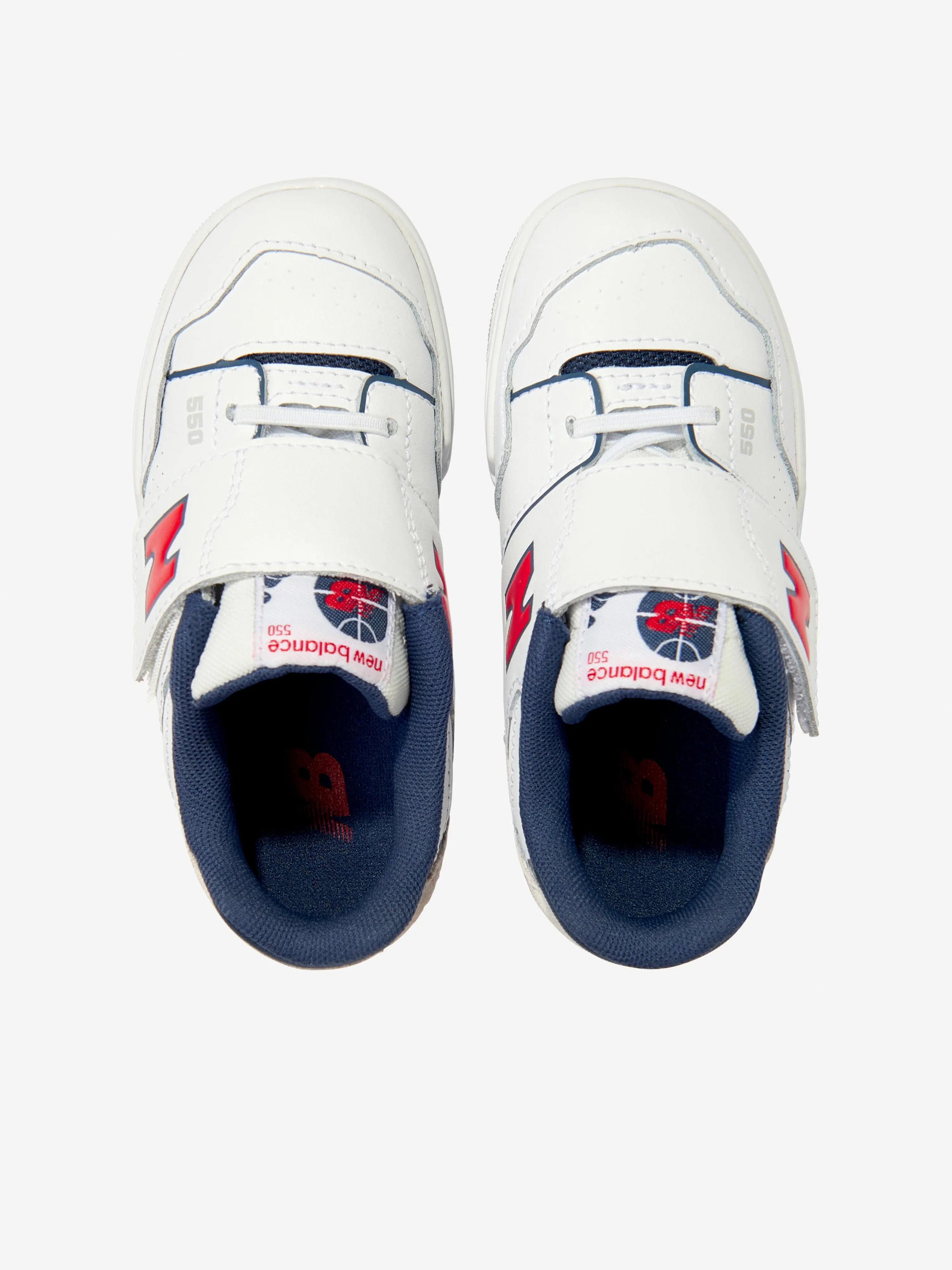 New Balance B550 pour Enfants en Blanc