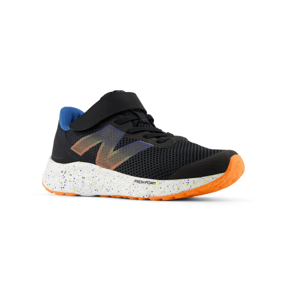 New Balance Enfant (Préscolaire) Fresh Foam Arishi v4 PAARIBS4 Noir/Bleu Agate/Orange Flamboyant