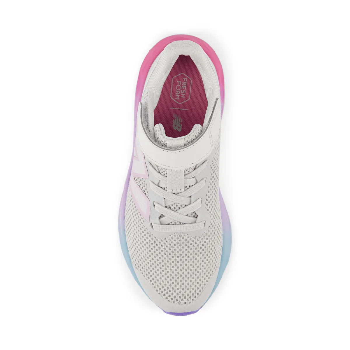 New Balance Enfant (Préscolaire) Fresh Foam Arishi v4 PAARIGR4 Gris Mat/Rose Siècle Moyen/Lilas Glo