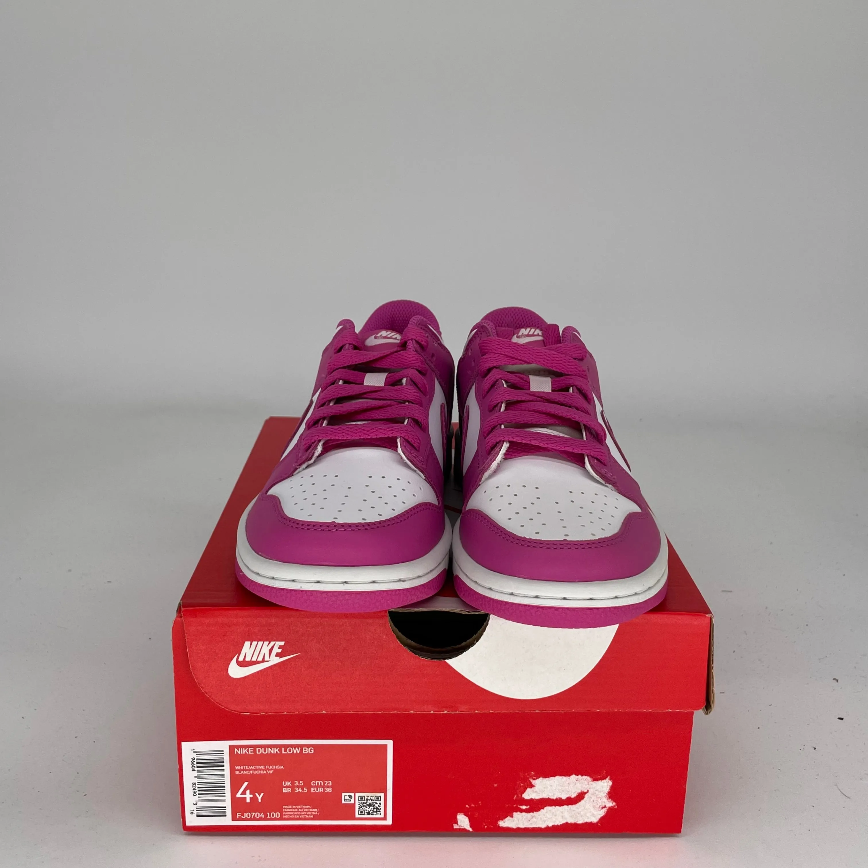 NIKE DUNK LOW ACTIVE FUCHSIA TAILLE 4Y FJ0704-100