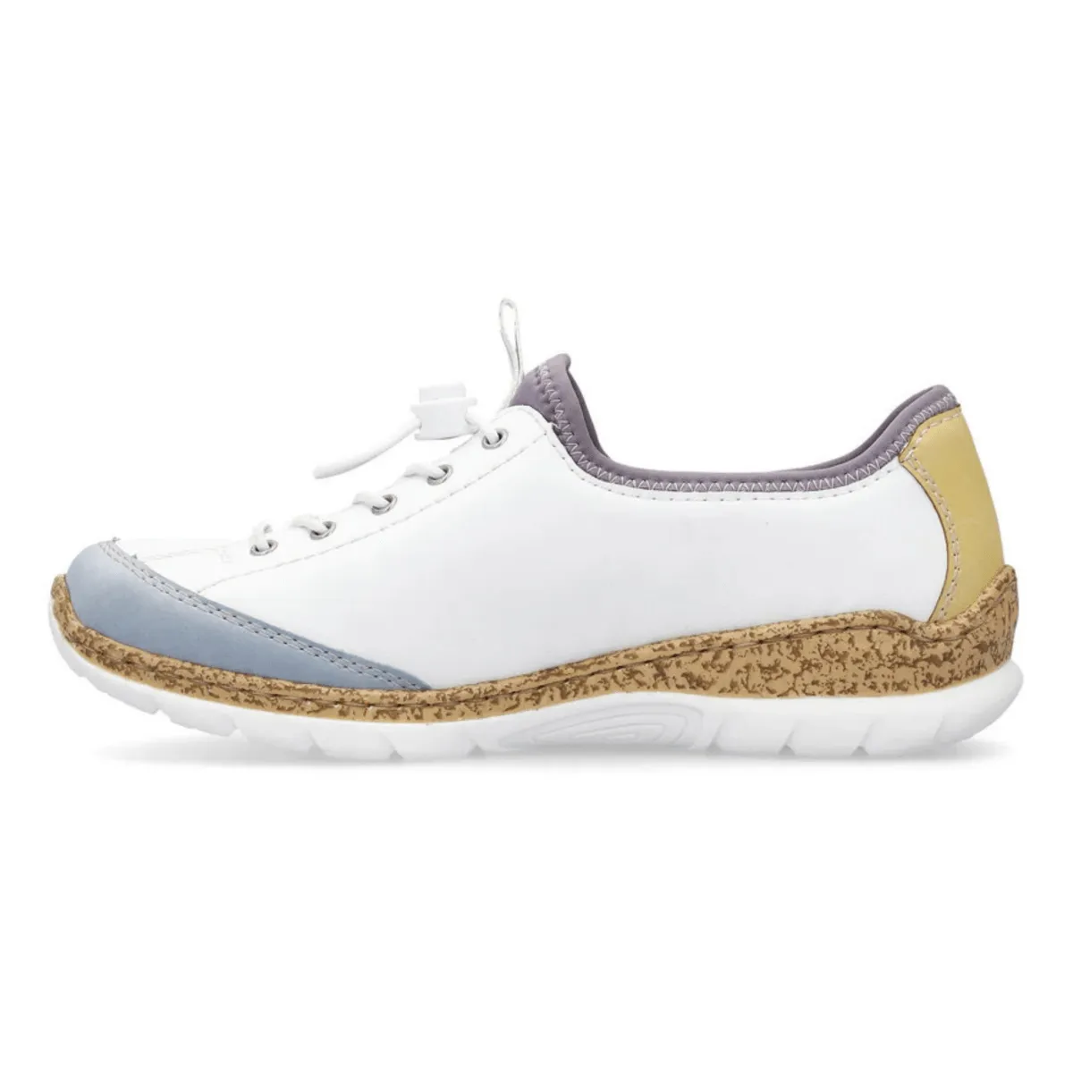 Rieker Femmes N42K6-80 Nikita Aqua/Blanc/Soleil/Violet