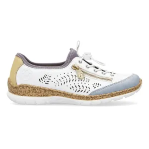Rieker Femmes N42K6-80 Nikita Aqua/Blanc/Soleil/Violet
