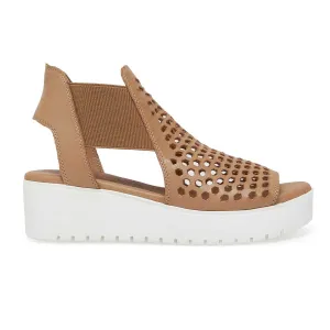 Silent D Odeya pour Femmes en Cuir Tan