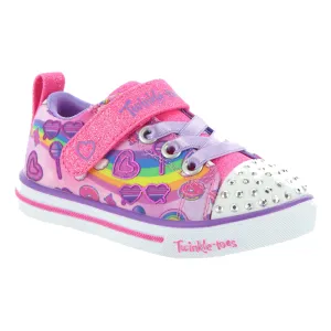 Skechers Twinkle Toes pour Enfants - Ciel Arc-en-Ciel Étincelant Léger