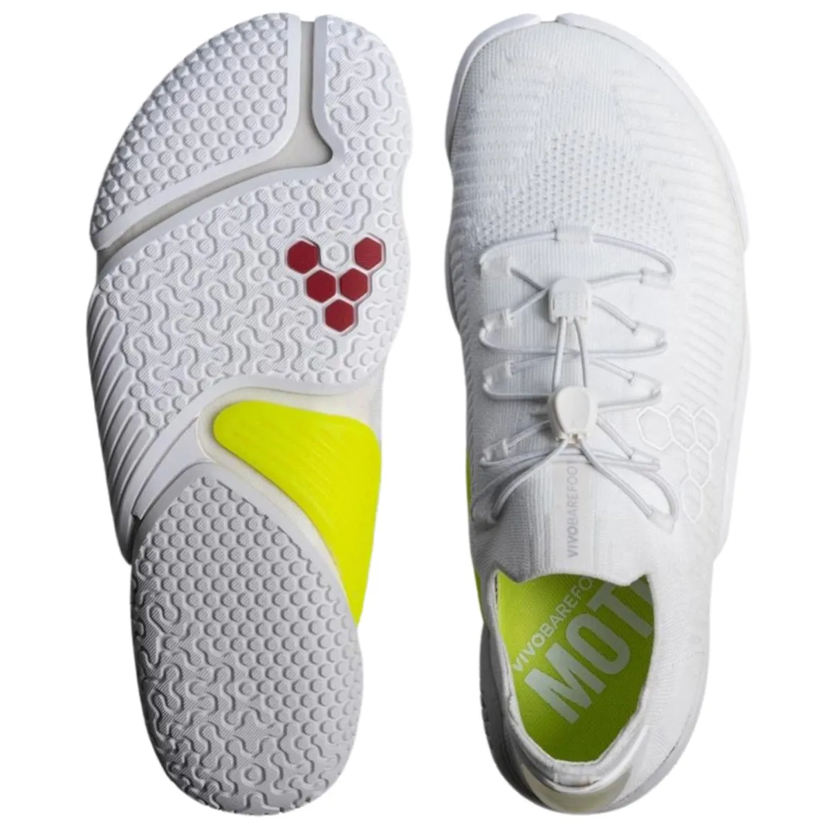 Vivo Barefoot Motus Flex Homme Blanc Brillant