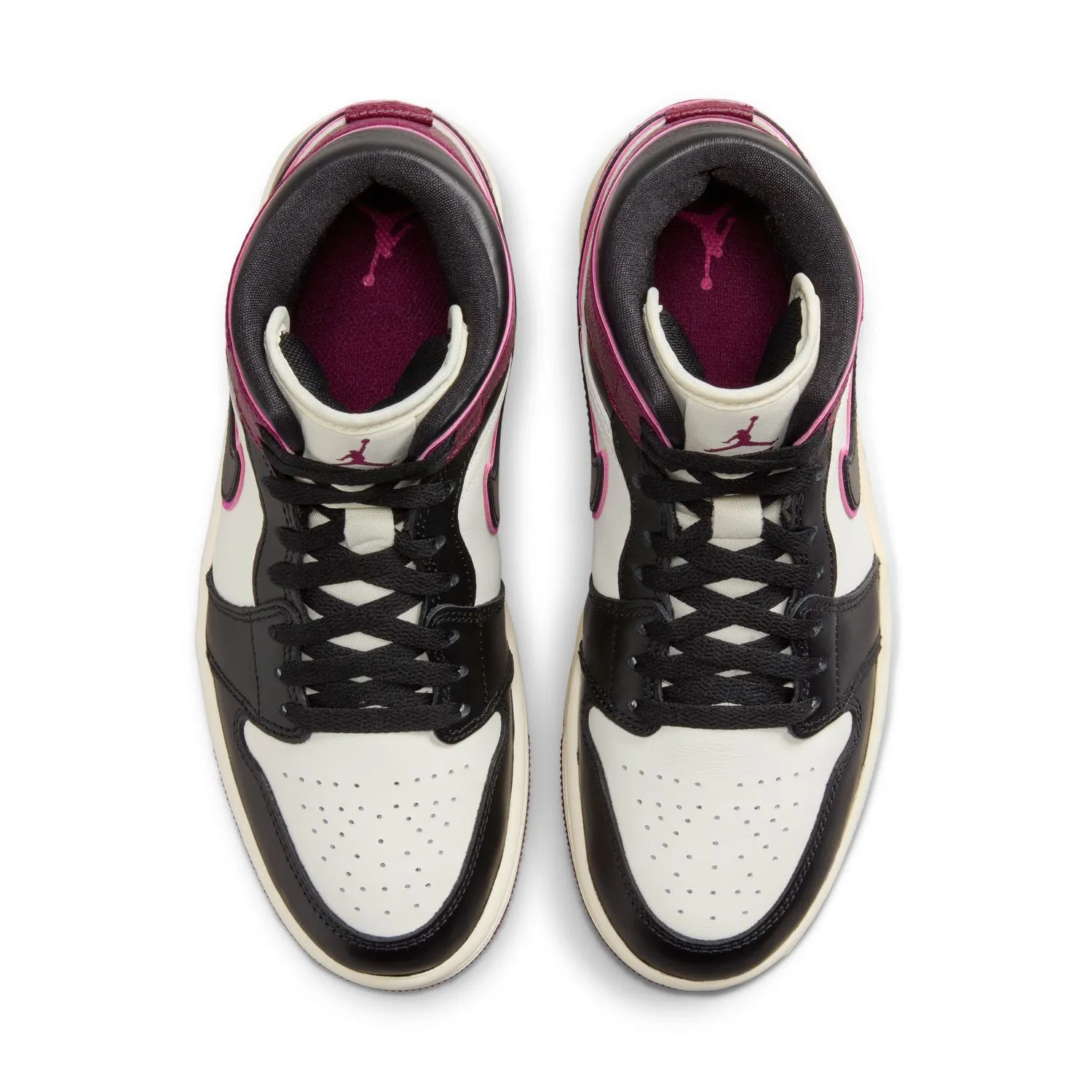 Wmns Air Jordan 1 Mid SE 'Bordeaux Voile'