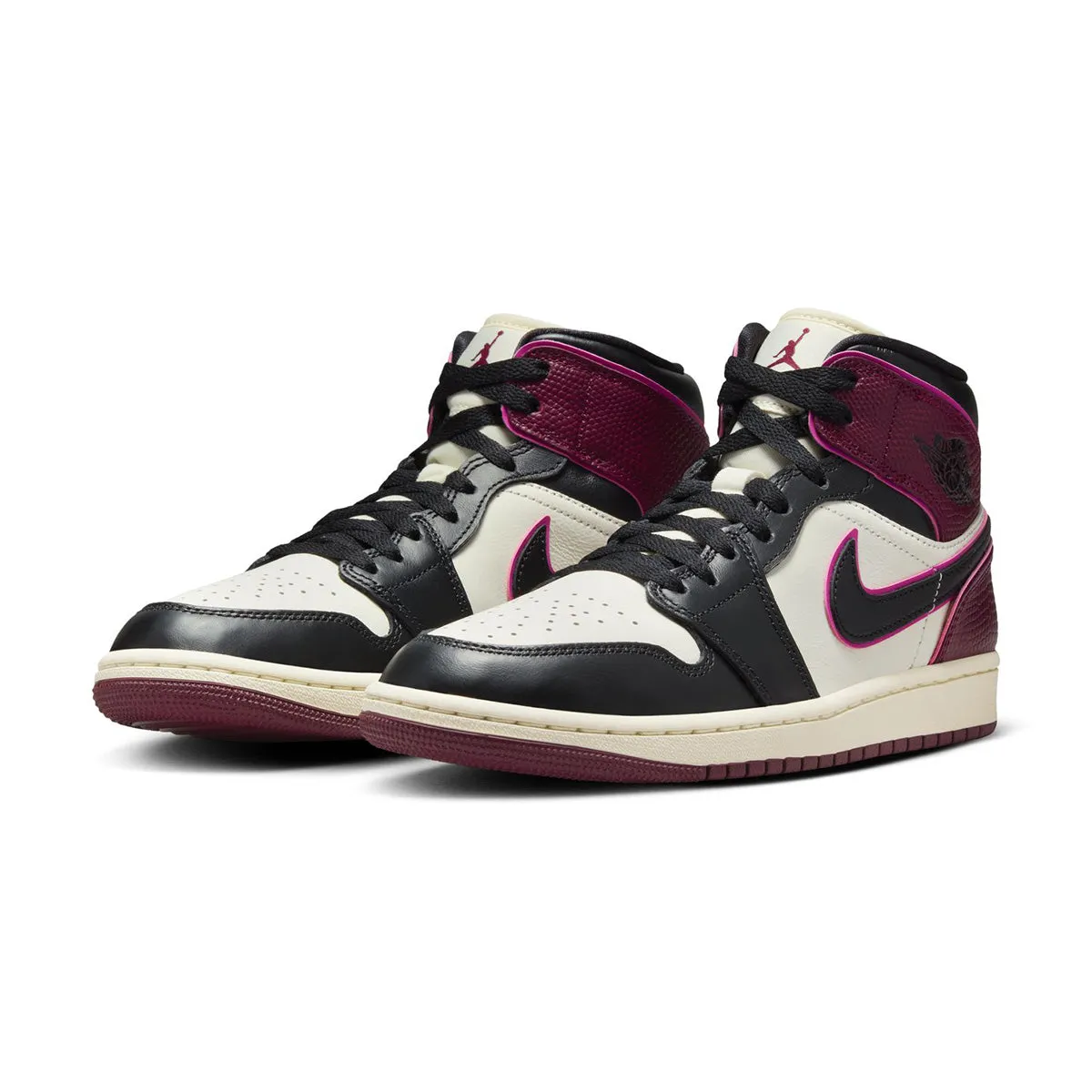 Wmns Air Jordan 1 Mid SE 'Bordeaux Voile'