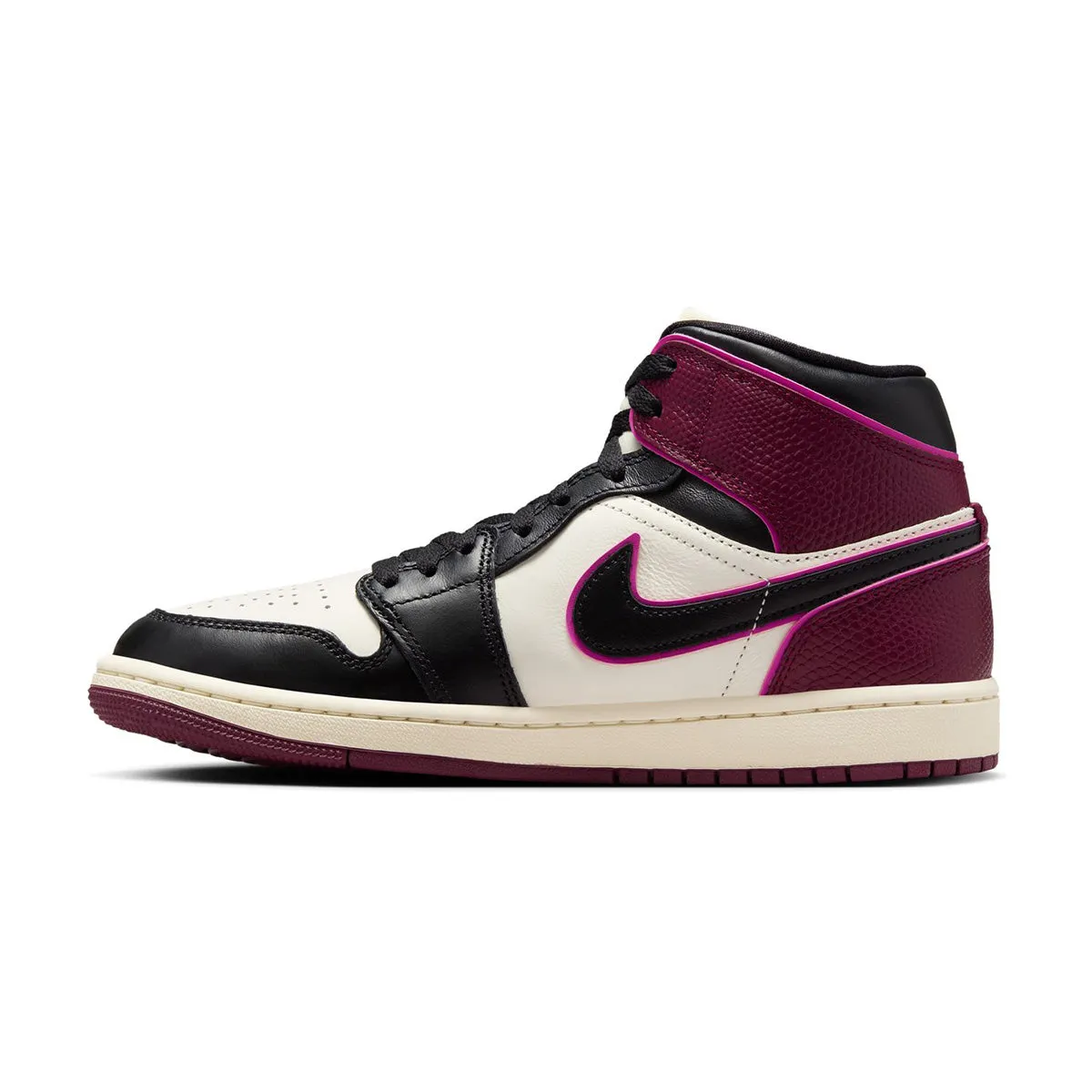 Wmns Air Jordan 1 Mid SE 'Bordeaux Voile'
